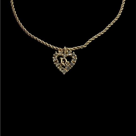 Christian Dior heart necklace Authentic - Picture 1 of 2